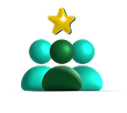 People with star icon